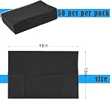 LEAYOKA 50pcs Black Disposable Tattoo Bibs Waterproof 13x18 Inch Dental Napkins view 2