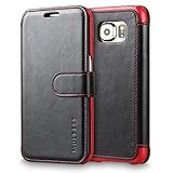 Galaxy S6 Edge Case Wallet,Mulbess [Layered Dandy][Vintage Series][Black] - [Ultra Slim][Wallet Case] - Leather Flip Cover With Credit Card Slot for Samsung Galaxy S6 Edge SM-925