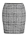 HaoDuoYi Womens High Waist Plaid Mini Bodycon Zipper Skirt