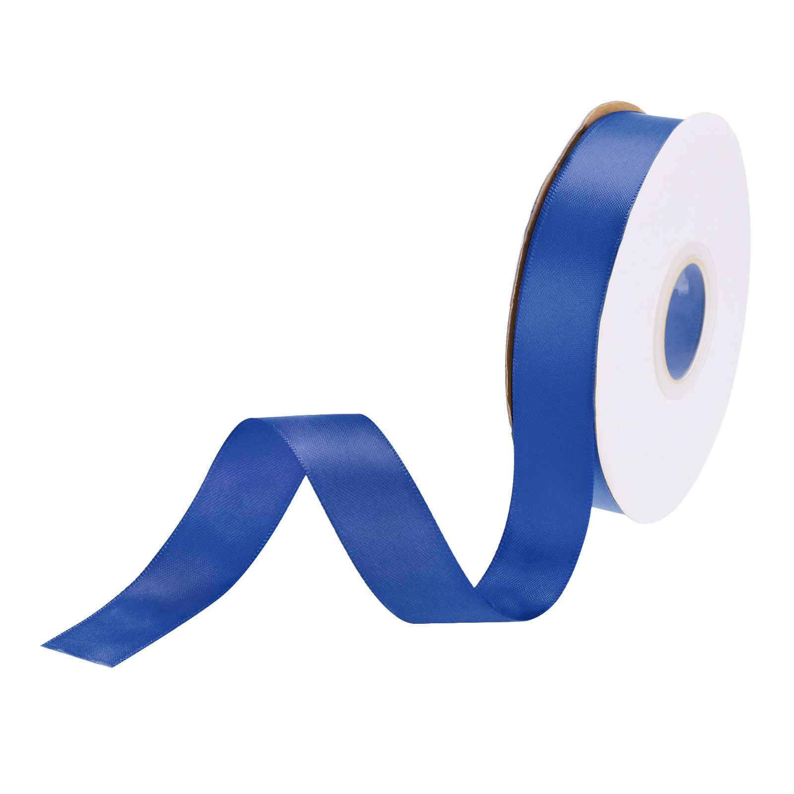 DMiotech 20mm Satin Ribbon 23m/75ft Thin Double Face Fabric Grosgrain Ribbon for Gift Wrapping Floral Hair Flower Bouquet, Blue