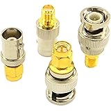 SMA to BNC Kits RF Coaxial Adapter Male Female Coax Connector 4 Pieces …