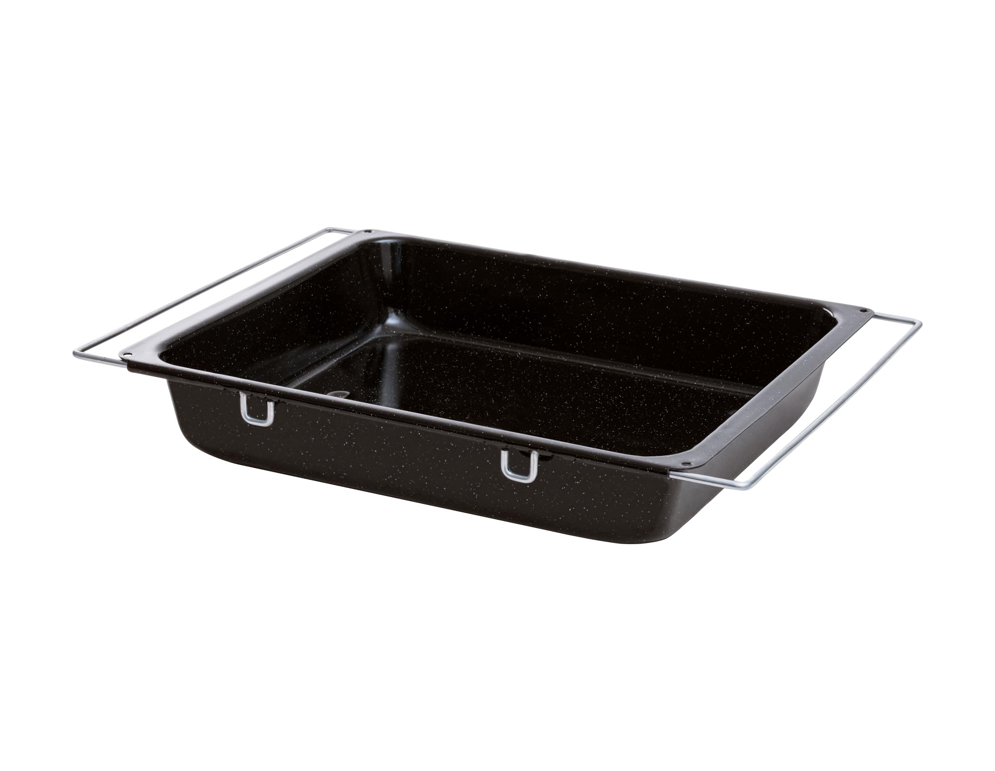 Riess, 0408-022 Multiflex High Baking Tray, Classic Baking Moulds, Dimensions 41-5 x 33 cm, Height 7.0 cm, Enamel, Black, Adjustable, Induction