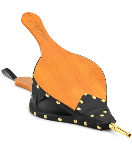 Amazon.com: Rocky Mountain Goods Fire Bellows - Oak Wood - Loop