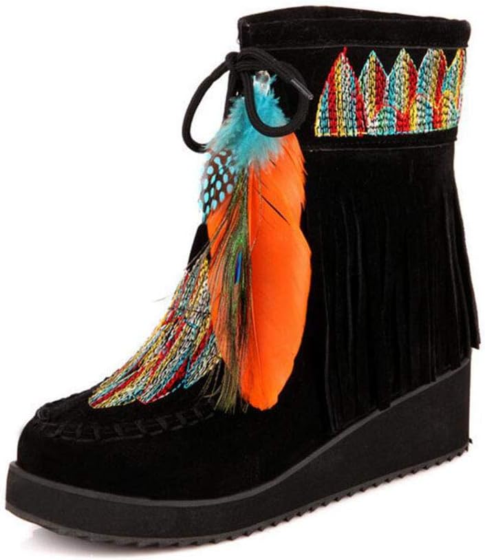 indian style boots with fringe