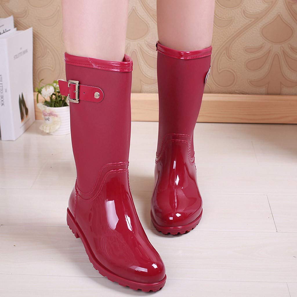 MrTom Botas de Agua Mujer Impermeable Botas de Lluvia Goma
