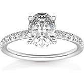 PAVOI 14K Gold Plated Engagement Rings for Women, CZ Promise Wedding Band | 1.50CT - 3CT Cushion Cut, Round, Oval Cubic Zirconia Engagement Rings