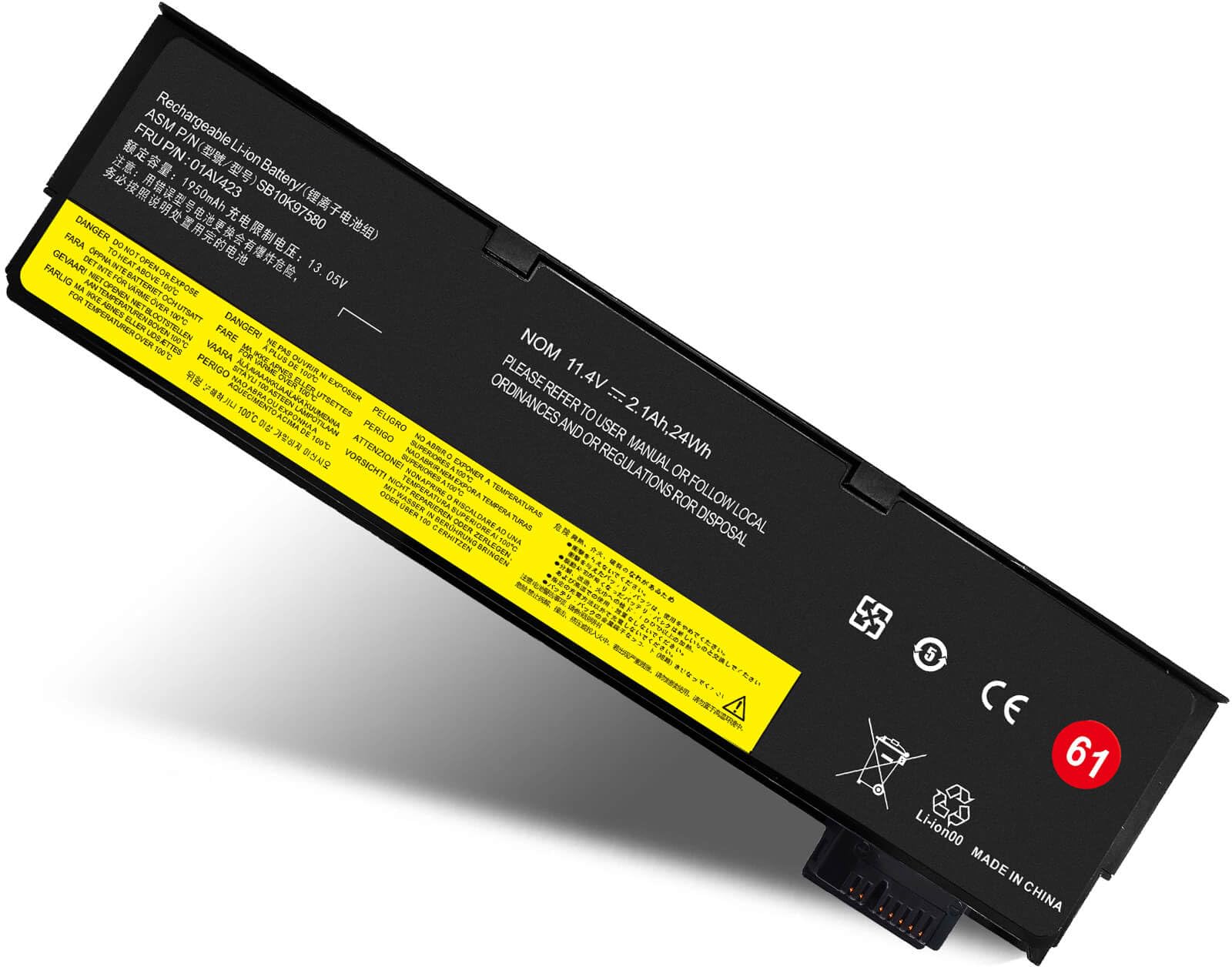 01AV423 01AV424 Battery for Lenovo ThinkPad T480 T470 T580 T570 P51S P52S