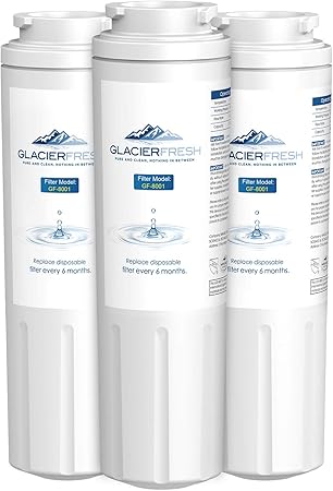 Amazon Com Glacier Fresh Ukf8001 Water Filter Cartridges Nsf 42 Certified Compatible With Maytag Ukf8001 Whirlpool 4396395 Ukf8001axx Ukf8001p Filter 4 Edr4rxd1 469006 Puriclean Ii 3 Pack Kitchen Dining