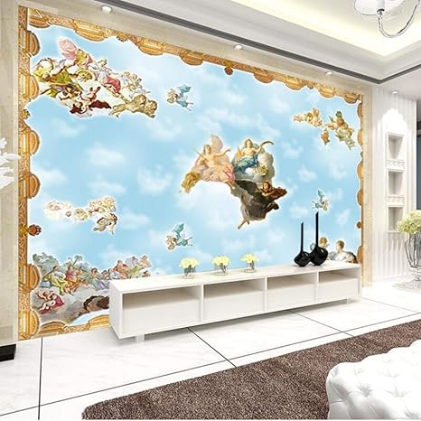 Amazon Hhkkck 壁紙カスタム3d油絵ヨーロッパ神話キャラクター大きな写真壁紙壁画寝室の家の装飾 350x250cm 壁紙