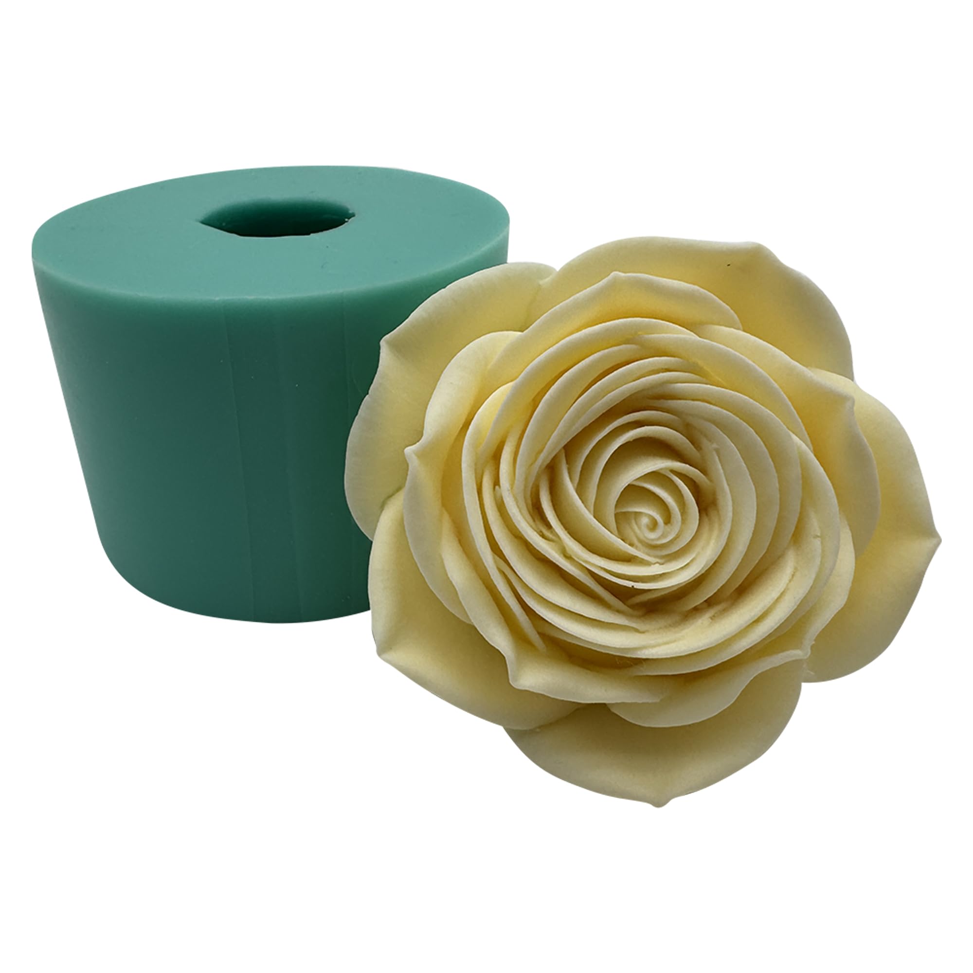 Photo 1 of 3D Epoxy Resin Flower Mold Handcrafted Soap Candle Wax Silicone Molds Chocolate Mousse Cake Mold Decorated Aroma Gypsum Polymer Craft Mould