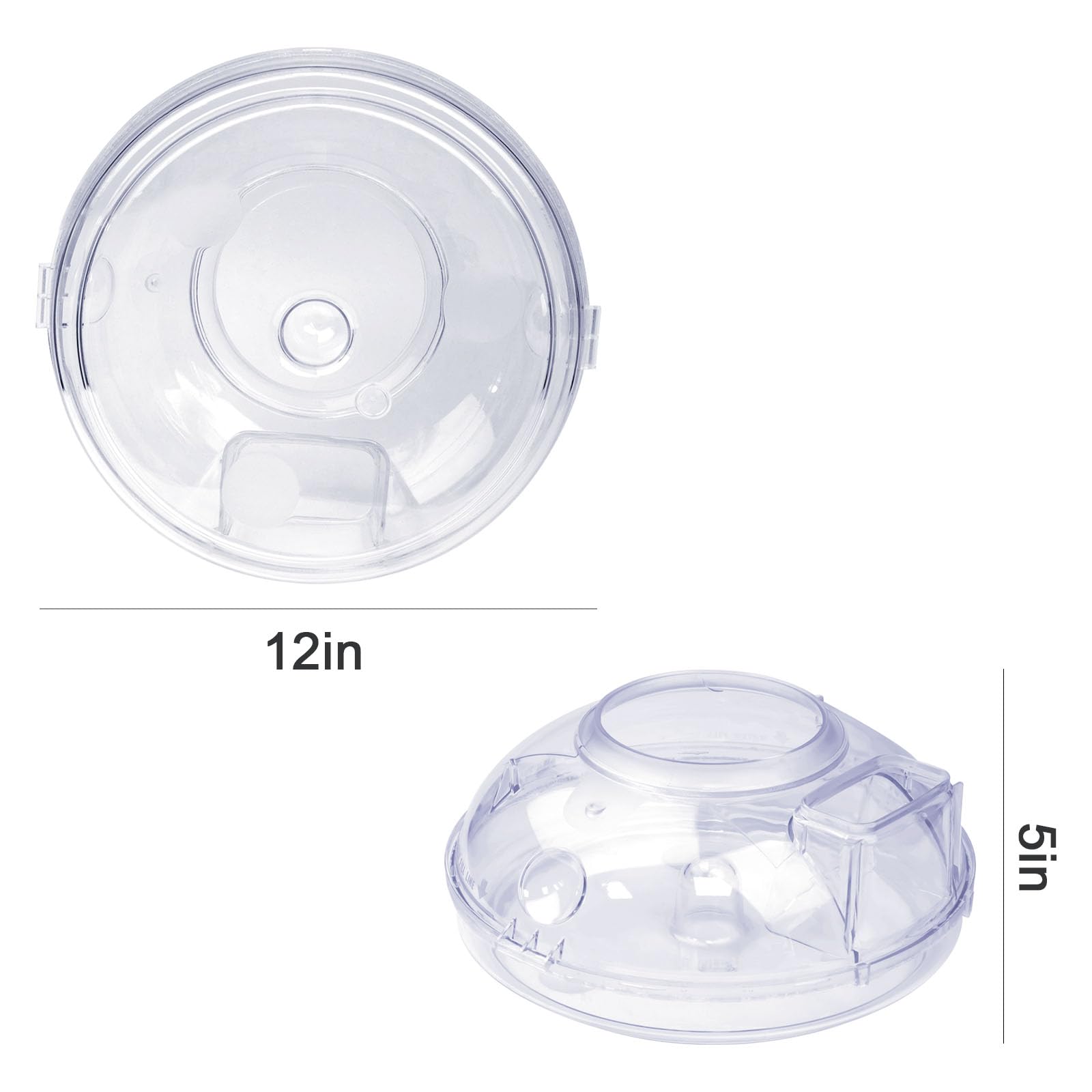 2 1/2 Quart Water Pan (Basin) for Rainbow Vacuum Cleaner E2 Type 12 Transparent Vacuum Water Pan