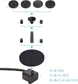 AISITIN 5.5W Solar Fountain Pump with 10 Nozzles for Bird Bath Pond Garden view 6