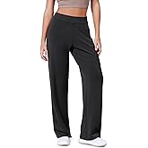 ODODOS Women's Modal Soft Wide Leg Pants Elastic High Waist Casual Lounge Relaxed Pants with Pockets - 27"/ 29" / 31" Inseam