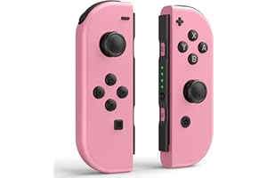 Sylphidara Replacement for Nintendo Switch Controller, Switch Controllers Compatible with Nintendo Switch/OLED/Lite, Support Dual Vibration/6-Axis Gyro/Motion Control/Wake-up Pink
