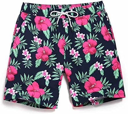 ZADAFul New Mens Board Shorts Beach Trunks Shorts Men's Swimwear Board Shorts Casual Quick Drying Shorts Floral XL