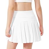 Stelle Girls Tennis Skirts with Inner Shorts Pockets Golf Skirts Athletic Running Workout Pleated Skort 5-15Years