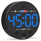 Large LED Digital Timer, Magnetic Countdown Loud