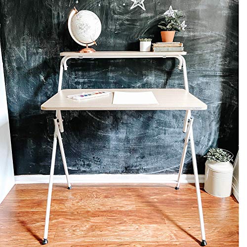 SOFSYS Modern Folding Desk for Small Space, Computer Gaming, Writing