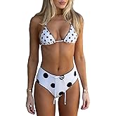 VnimVinter Women 2 Piece Bikini Shorts Set Y2k Halter String Triangle Bikini Top with Low Rise Swim Boyshorts Beachwear