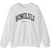 CUSTOMI Honolulu Hawaii Adult Unisex Crewneck Sweatshirt