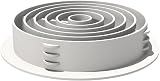 SmartHome 25x 70mm White Plastic Round Soffit Air Vent Push Fit Roof Disc Fascia view 2