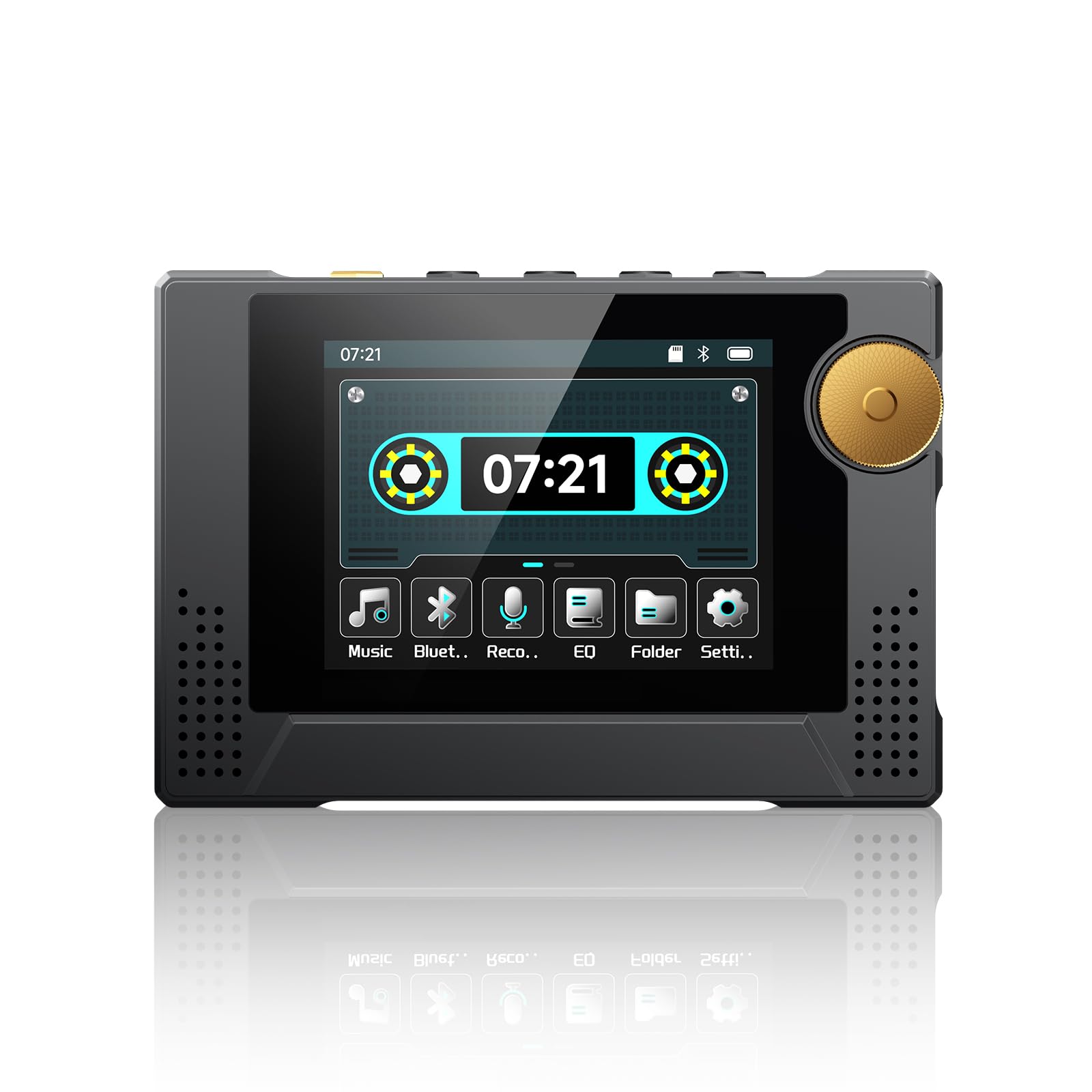 Photo 1 of 64GB 80s Retro MP3 Player with HD Speaker,MP3 Cassette Nostalgia Player,Dynamic Retro UI,Tape Drive Shape,Portable Bluetooth MP3 Music Player 50 Hours Long Battery Life, 2.4" Touchscreen