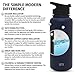 Simple Modern 64oz Water Bottle, Insulated Half Gallon Reusable Wide Mouth Stainless Steel Metal Flask with Handle Lid, Deep Ocean
