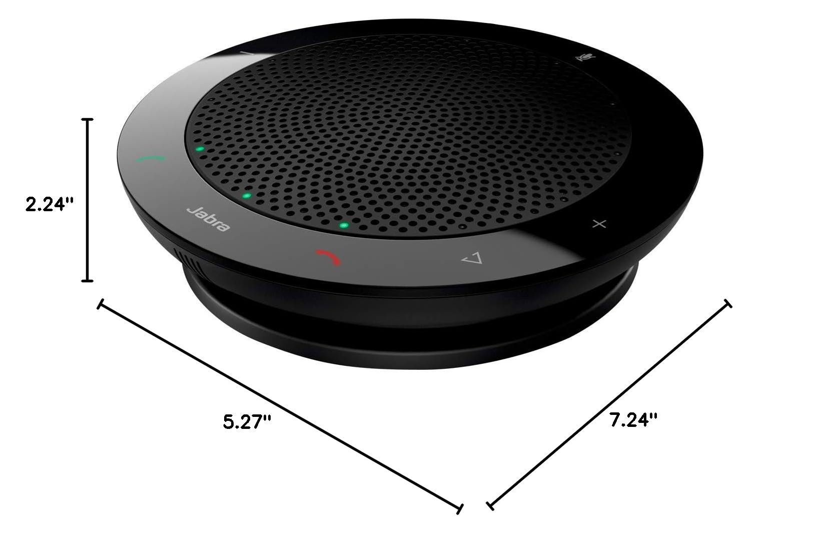 Jabra Speak 410 Corded Speakerphone for Softphones – Easy Setup, Portable USB Speaker for Holding Meetings Anywhere with Outstanding Sound Quality