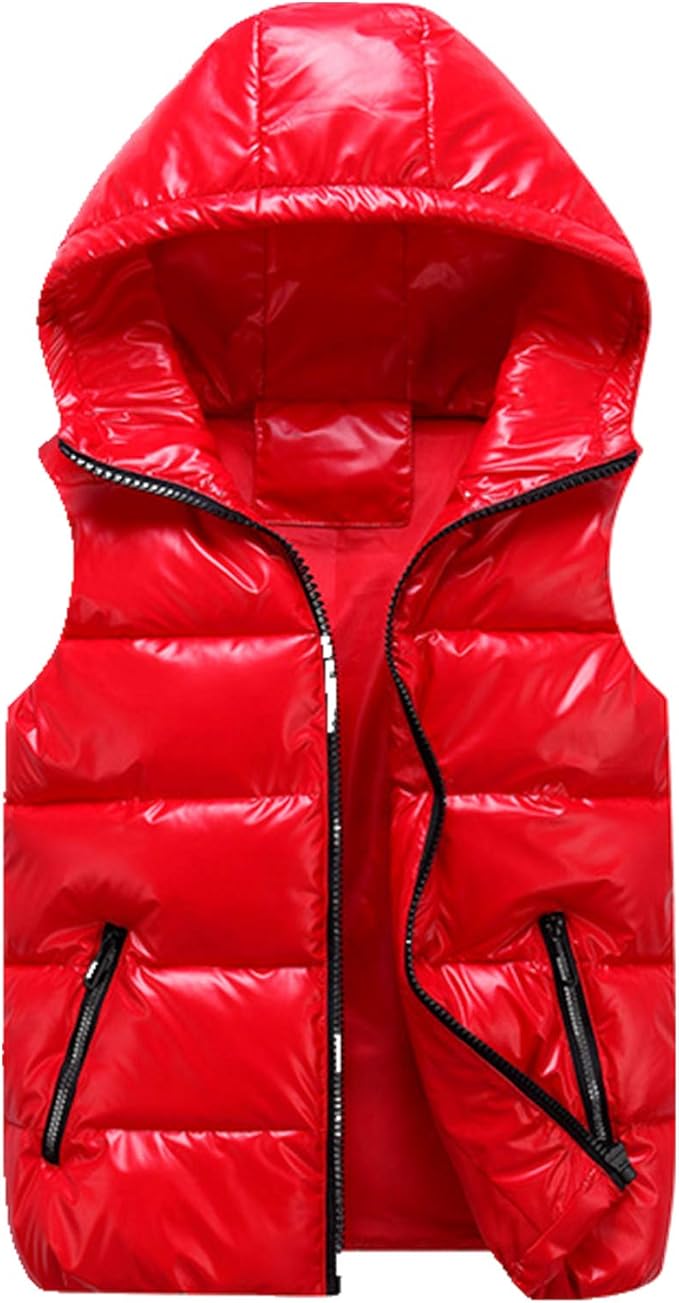 Women Winter Vests Hooded Short Vest Cotton Padded Jacket Sleeveless Female Amazon.co.uk Clothing