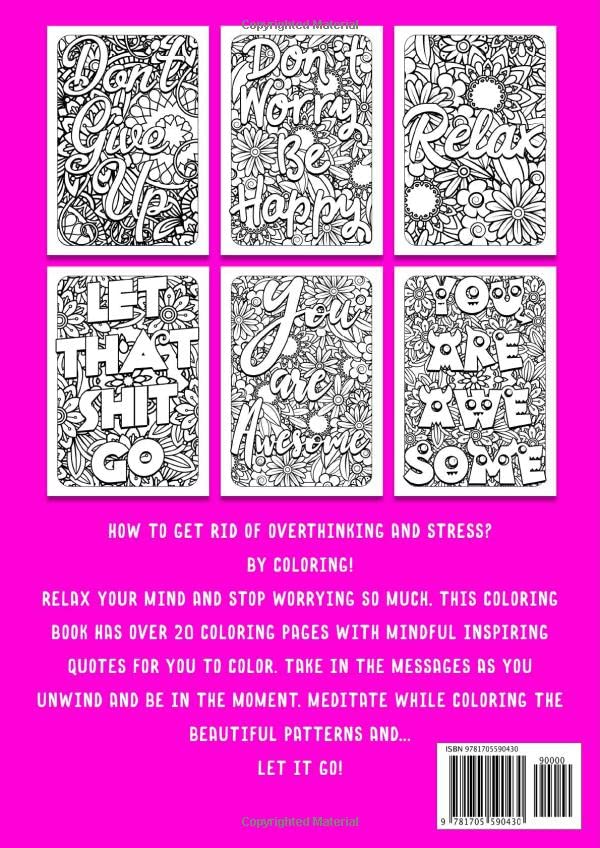 Hold On Let Me Overthink This - Stress Relieving Coloring book: Get Rid Of Anxiety And Relax