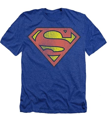 Amazon.com: PopFunk Superman Logo Distressed Teen Juniors Womens T