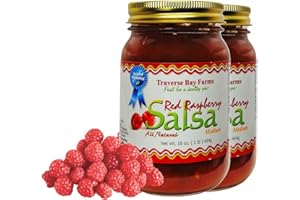 Traverse Bay Farms Nationally Award-Winning Salsa (Red Raspberry, 2 Jars)