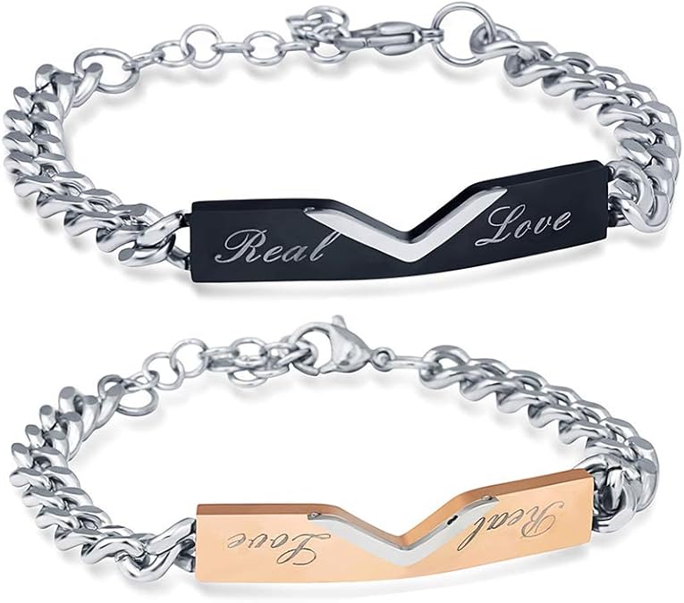 silver bracelet for couple price