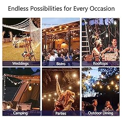 Stright Solar String Lights 57FT (49+8), Outdoor
