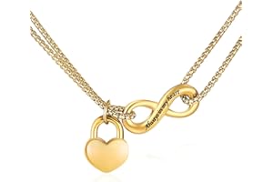 XIUDA Infinity Urn Necklace for Human Ashes Always in My Heart Cremation Necklace Stainless Steel Memorial Ash Jewelry for Women