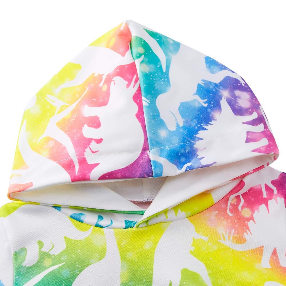 chicolife Felpa con Cappuccio a Maniche Lunghe con Cappuccio per Bambina Felpa con Cappuccio Toddle Abiti Autunnali con Fascia per Gemelli Sorelle, 12-24 Mese