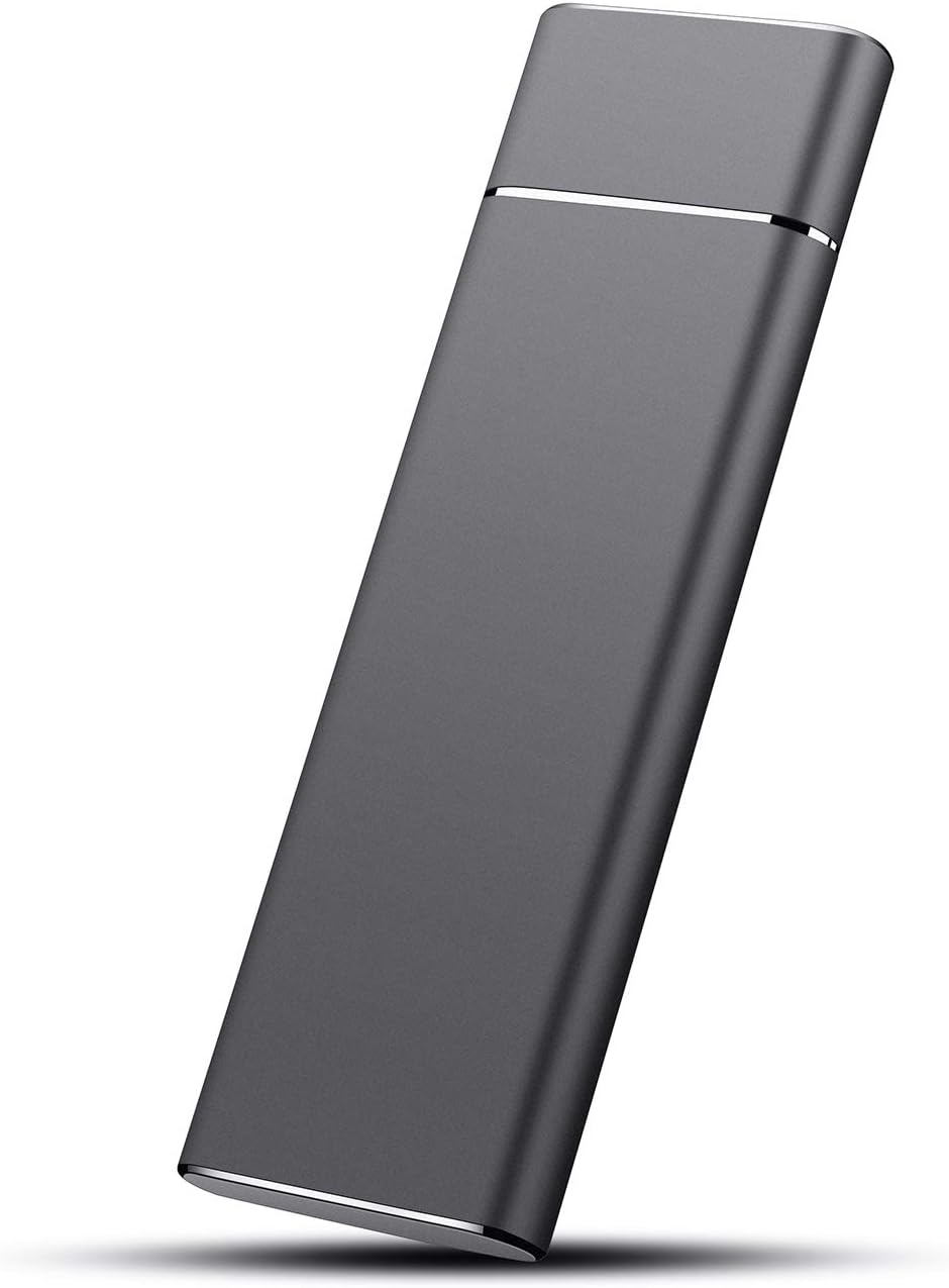 External Hard Drive, Hard Drive Portable USB 3.1 Data Storage Compatible with PC, Laptop and Mac (2TB, Black)