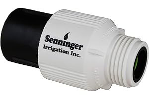 SENNINGER IRRIGATION INC. Senninger Pressure Regulator 25 PSI 3/4" Hose Thread Drip Irrigation Pressure Reducer Low Flow Valve - Landscape Grade High Performance White