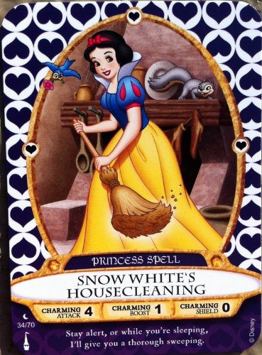 Sorcerers Mask of the Magic Kingdom Game, Walt Disney World - Card #34 - Snow White's Housecleaning