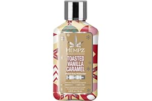 Hempz Mini Toasted Vanilla Caramel Body Lotion, Moisturizer for men and women, Holiday Gifts, 2.25 oz