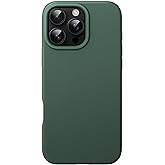 JETech Liquid Silicone Case for iPhone 16 Pro 6.3-Inch, Silky Soft Touch Full-Body Protective Phone Case, Anti-Scratch Shockproof Cover with Microfiber Lining (Midnight Green)