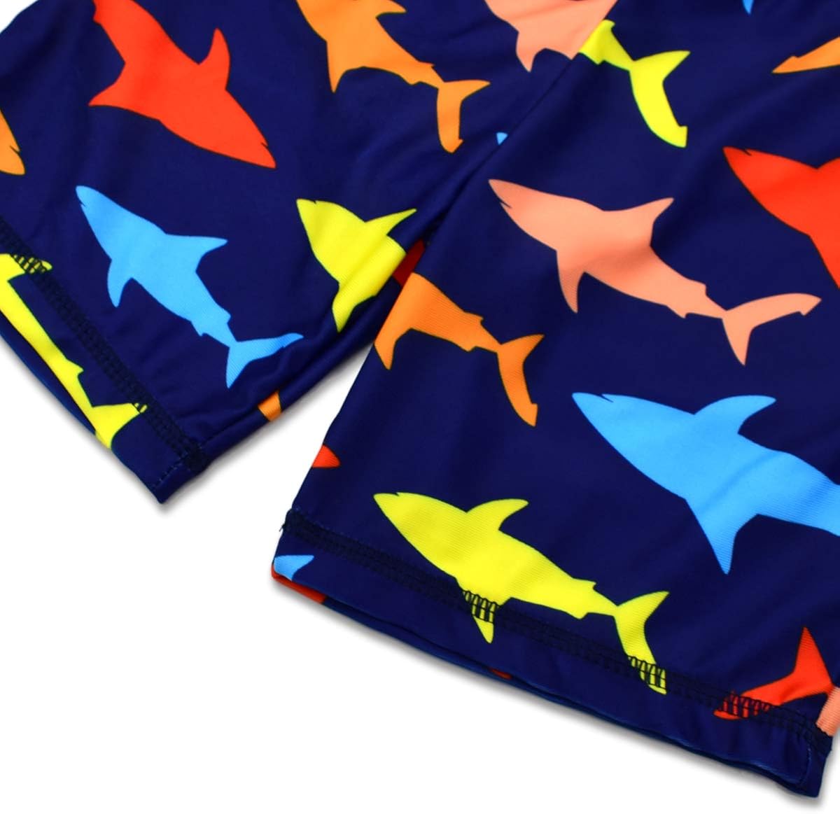 Boys Two Piece Rash Guard Swimsuits Kids Long Sleeve Sunsuit Swimwear Sets: Clothing
