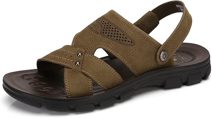 Amazon.com | Camel Men's Casual Nubuck Sandals Non-Slip Slip On Summer Beach Wear Flip Flop 