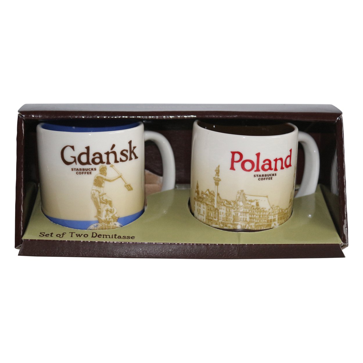 STARBUCKS Mug Gdansk/Poland Set of tow Demimug Coffee Gdansk Poland Espresso