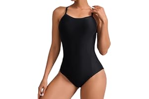 beautyin Womens Adjustable Strap One Piece Swimsuit Athletic Bathing Suit Competitive Swimwear
