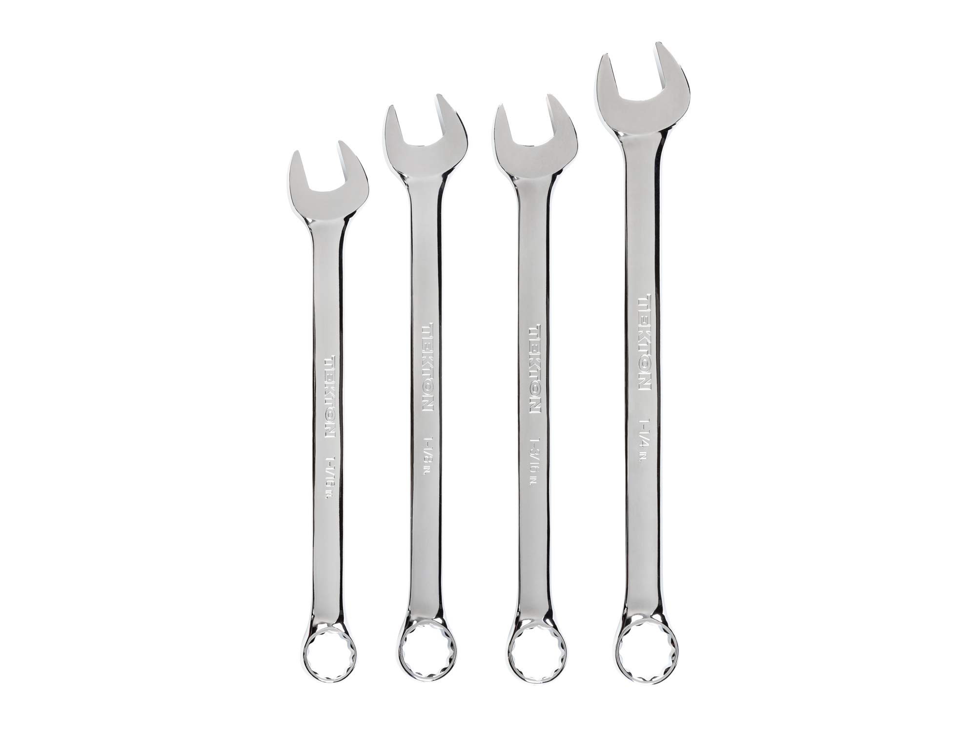TEKTON Combination Wrench Set, 4-Piece (1-1/16-1-1/4 in.) | WCB90103