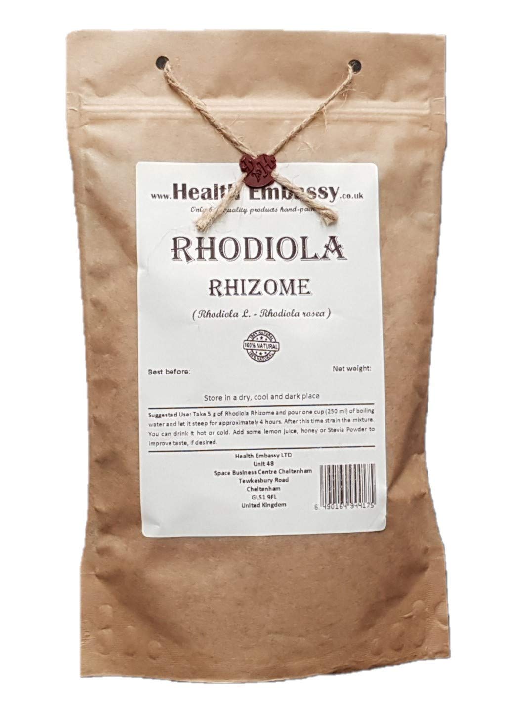 Health Embassy Rhodiola Rhizome (Rhodiola L. - Rhodiola Rosea) (100g)