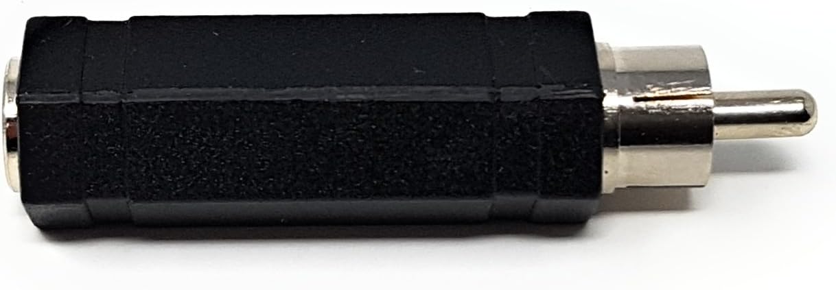 MainCore RCA phono plug to 6.35mm Mono Jack Socket/Audio adaptor converter, Black, 1/4 inch - Image 4