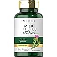Carlyle Milk Thistle Supplement | 4375mg | 120 Capsules | High Potency Extract | Vegetarian, Non-GMO, Gluten Free