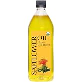 Daana Safflower Oil: Certified USDA Organic, Extra Virgin, Cold Pressed, High Oleic (34 Fl oz)